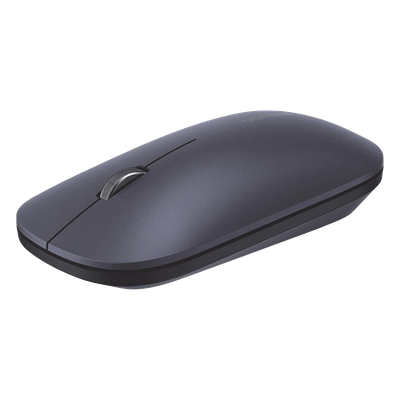 Mouse inalámbrico 2.4 GHz | Ultra Delgado y Silencioso | DPI 1000/1600/2000/4000 (Ajustable)  | Alcance 10m | Scroll de Aluminio | Adaptable a diferentes superficies | Diseño suave al tacto | Contiene Receptor USB | Color Negro.