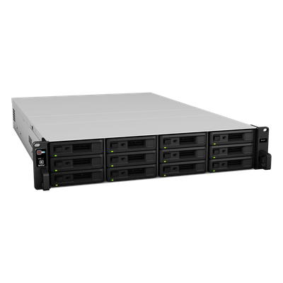 Unidad de Expansión Synology RX1217/RX1217RP | 12 Bahías de Disco | Compatible con SATA 3.5” y 2.5” | Expansión de Volumen en Línea | Fuentes de Alimentación Redundantes (RX1217RP) | Administración con