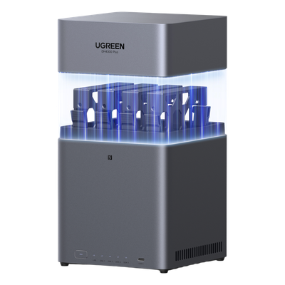 NAS UGREEN NASync DH4300PLUS 85449 | 4 Bahías SATA | RK3588C 8GB LPDDR4X | 2.5GbE | RAID 0/1/5/6/10 | HDMI 4K | UGOS Pro | UGREENlink | vs DH2300: +2 Bahías +2.5GbE +RAID5/6 | SKU 85449