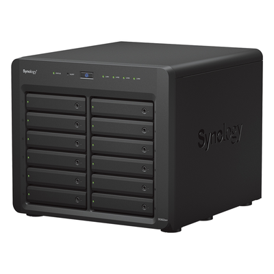 Servidor NAS Synology DiskStation DS3622xs+ | 12 Bahías | Intel Xeon 6 Núcleos | 16 GB DDR4 ECC | 10GbE RJ-45 | Expansión Hasta 36 Bahías | RAID F1, 0, 1, 5, 6, 10 | Caché NVMe SSD .