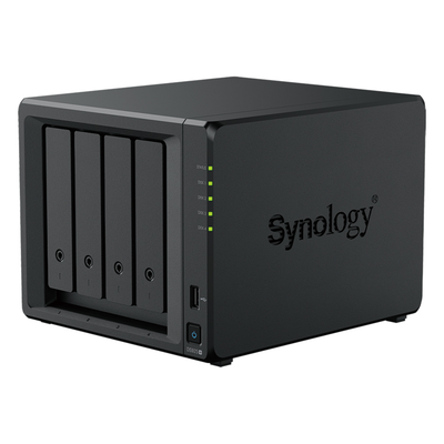 NAS DiskStation DS925+ | 4 Bahías | Expandible a 9 Bahías | 2 Puertos 2.5GbE | 2 Ranuras M.2 NVMe | AMD Ryzen V1500B | 4 GB DDR4 ECC | Hasta 565 MB/s Escritura Secuencial | Compatible con RAID | Synology DSM.