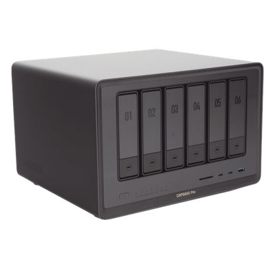 NAS UGREEN NASync DXP6800 Pro 25898B | i5-1235U x86 | 6 Bahías SATA + 2×NVMe PCIe 4.0 | 2×10GbE Link Aggregation | 2×Thunderbolt 4 | HDMI 8K | DDR5 64GB | Almacenamiento Híbrido | SKU 25898B