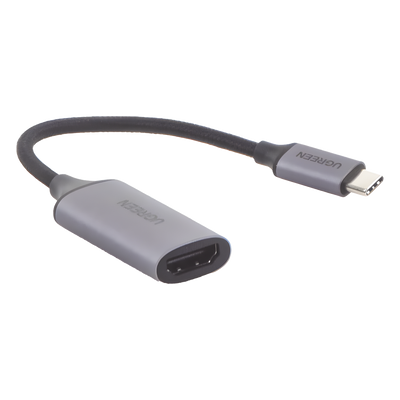 Cable Adaptador USB C a HDMI 4K@60Hz / Convertidor Thunderbolt 3 / Caja de Aluminio / HDMI V2.0 / 3D / Longitud del Cable 10 cm (3.94 Pulgadas)