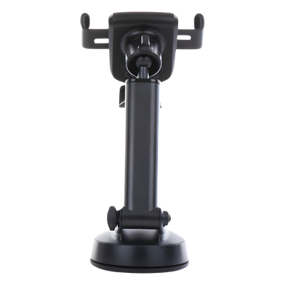Soporte de Celular para Automóvil con Ventosa / Diseño de Sujecion en Triangulo / Ajustable 270° / Rotable / Estirable / Amplia Compatibilidad con dispositivos de 4'' a 7'' / Color Negro