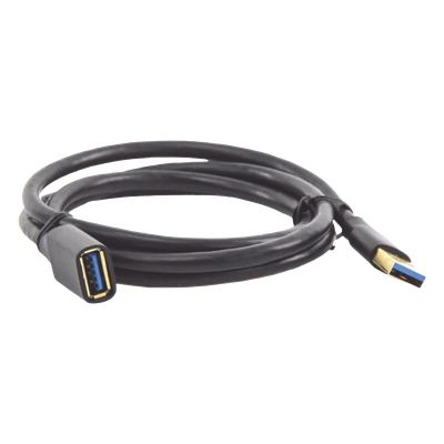 Cable Extensor USB 3.0 / 1 Metro / Macho-Hembra / 5 Gbps / Ultra Durabilidad / Núcleo de cobre estañado 28/22 AWG / Blindaje interior múltiple / Ideal para teclado, mouse , etc.