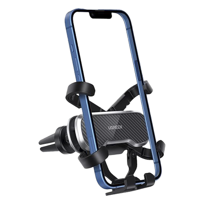 Soporte Auto Rejilla Ventilación UGREEN 80539 | Gravity Drive | 360° | 5 Puntos Sujeción | 65-80mm | iPhone 16 / Samsung S25 / Universal | Puerto Carga Accesible | SKU 80539
