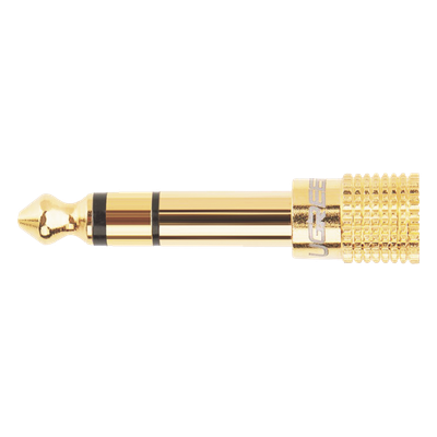Adaptador (Convertidor) de Audio 3.5mm Hembra a 6.5mm Macho / Plug & Play / Superficie de Rosca Antideslizante / Calidad de sonido sin pérdidas
