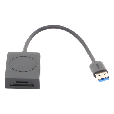 Lector de tarjetas USB-A 3.0 a MicroSD (TF) / SD | 5Gbps | Soporta hasta 2TB | Soporta Windows/Mac OS/Linux/Android | Lectura de Tarjetas Simultánea | No Requiere Controlador | Cable de 15cm.