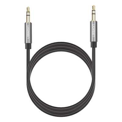Cable Auxiliar 3.5mm UGREEN 2m | Macho a Macho | Oro 24K Aluminio TPE | PC Laptop Amplificador | TV Altavoces | Switch Bocinas | Blindaje RF EM Bucle | SKU 10735