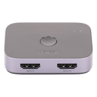 Switch HDMI 2.1 UGREEN 90385 | 2 Entradas → 1 Salida | 48Gbps | 8K@60Hz / 4K@120Hz / 1080p@240Hz | VRR | HDCP 2.3 | Dolby Vision | CEC | Audio 7.1 | PS5 + PC | SKU 90385