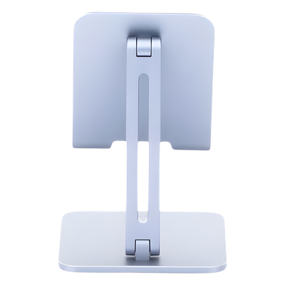 Soporte de Aluminio para IPad & Tablet | Plegable |Angulo Ajustable de 180° y 270° | Base Antideslizante | Protección  de Silicona | Amplia Compatibilidad con dispositivos de 7.9'' a 12.9'' | Aluminio Solido | Color Gris