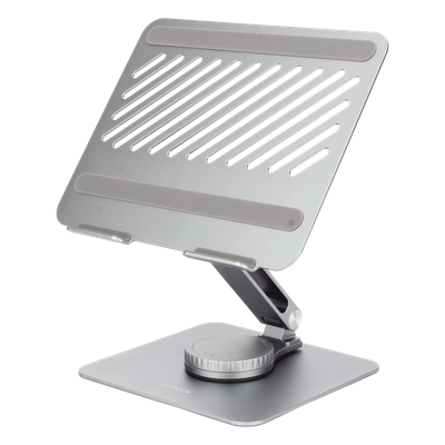 Soporte Giratorio de Aluminio UGREEN para Laptop | 360° con Bloqueo | Altura y Ángulo Ajustable | 10''-17.3'' 5kg | Ventilación | Plegable y Portátil | MacBook Dell XPS ThinkPad | SKU 90849