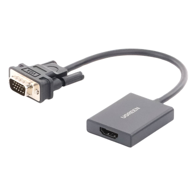 VGA Macho / Salida: HDMI Hembra / Resolución de 1080P@60Hz / Puerto Estéreo de 3.5 mm / Plug and Play, Sin Controlador / Longitud del Cable 15 cm (5.91 Pulgadas). / Incluye Cable de Alimentación USB / Incluye Cable de Audio de 3.5mm.