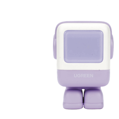 Cargador UGREEN RobotGaN 35314B | 65W GaN II | 2×USB-C + 1×USB-A | PD 3.0 QC 4.0 | MacBook Air iPad iPhone Galaxy | 45W+20W Simultáneo | LED Animada | Zapato Magnético | SKU 35314B