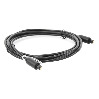 Cable Óptico Toslink (S/PDIF) de Alta Calidad para Audio Digital / 3 Metros (9.84 Pies) / Tapa de Protección / Dolby 7.1 Canales / Diseño Durable / Plug & Play / Color Negro
