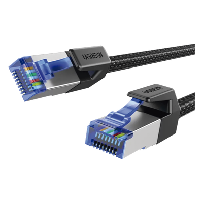 Cable Ethernet Cat8 CLASS F/FTP Redondo con Malla de Nylon 2 Metros (6.56 Pies)