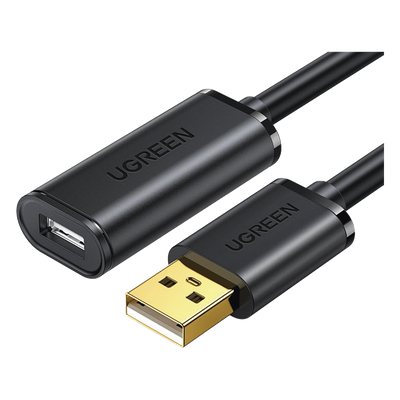 Cable USB 2.0 Activo UGREEN 10326 | 30 Metros | Amplificador FE1.1S | 480 Mbps | Blindaje Triple | Impresora / Webcam / Lector Biométrico / Escáner | PVC Ignífugo | SKU 10326