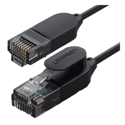 Cable Ethernet Cat6A UTP Ultra Delgado UGREEN 10m | 10Gbps 500MHz | 2.8mm Diámetro | Cobre 32AWG | Certificación Fluke | TPE | NAS Switch Router Rack | SKU 70656