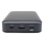 Power Bank de 20000mAh | 3 Salidas 100W Max. | USB-A + 2 USB-C | PD 3.0 | QC3.0 | FCP | SCP | Pantalla Inteligente | Carcasa Ignifuga | Color Gris | Incluye Cable USB de 50cm | Carga tu Laptop de Manera Segura.