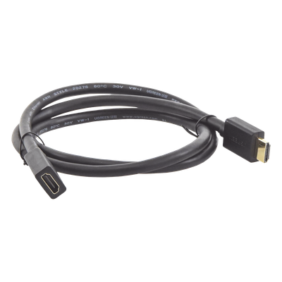 Cable Extensor HDMI de 1 Metro (3.28 Pies) / 4K@60Hz / 3D / HDR / Macho a Hembra / Núcleo de Cobre Estañado / Transmisión Estable