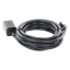 Cable de Extensión Cat6 RJ45 F/UTP / Macho a Hembra / 2 Metros (6.56 Pies) / Método de Conexión 568B / Velocidad de Transmisión 1000Mbps / Ancho de Banda del Canal 250MHz / Caja de Cobre / Negro