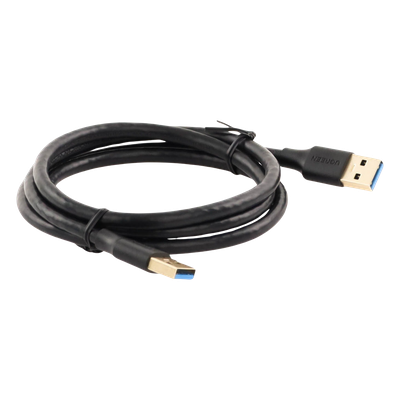 Cable USB-A 3.0 a  USB-A 3.0 / 1 Metro / Macho a Macho / Conector Niquelado / Núcleo de Cobre Estañado / Blindaje Múltiple / Velocidad 5Gbps / No Requiere Controlador / Compatible con USB2.0 Y USB 1.1