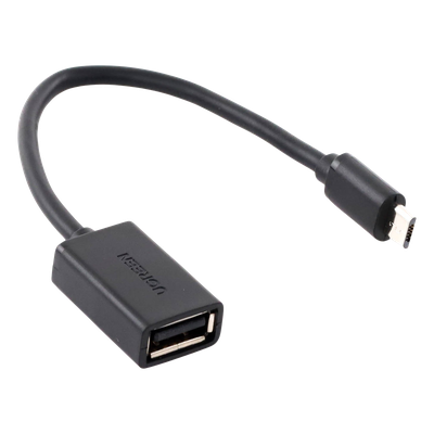 Adaptador OTG UGREEN Micro USB a USB-A | Samsung Galaxy S7 S6 Huawei Xiaomi Moto | Memoria USB Teclado Gamepad DAC | 480Mbps 10cm Plug & Play | SKU 10396
