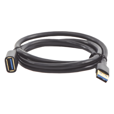 Cable Extensor USB 3.0 / 1 Metro / Macho-Hembra / 5 Gbps / Ultra Durabilidad / Núcleo de cobre estañado 28/22 AWG / Blindaje interior múltiple / Ideal para teclado, mouse , etc.