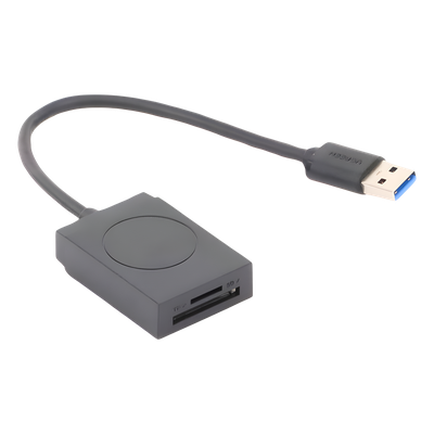 Lector de tarjetas USB-A 3.0 a MicroSD (TF) / SD | 5Gbps | Soporta hasta 2TB | Soporta Windows/Mac OS/Linux/Android | Lectura de Tarjetas Simultánea | No Requiere Controlador | Cable de 15cm.
