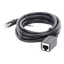 Cable de Extensión Cat6 RJ45 F/UTP / Macho a Hembra / 2 Metros (6.56 Pies) / Método de Conexión 568B / Velocidad de Transmisión 1000Mbps / Ancho de Banda del Canal 250MHz / Caja de Cobre / Negro