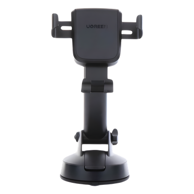 Soporte de Celular para Automóvil con Ventosa / Diseño de Sujecion en Triangulo / Ajustable 270° / Rotable / Estirable / Amplia Compatibilidad con dispositivos de 4'' a 7'' / Color Negro