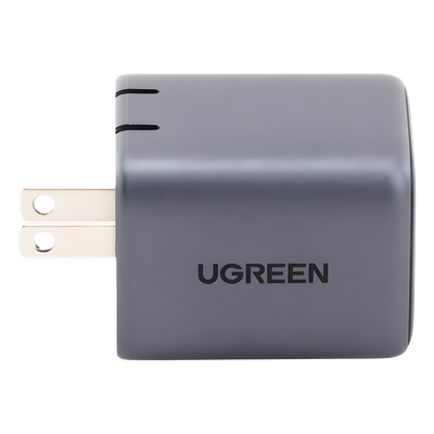 Cargador Pared UGREEN NEXODE Mini 90572 | GaN II | 2×USB-C | 45W Puerto único / 25W+20W Dual | PD 3.0 + PPS + QC 4+ | Thermal Guard | iPhone iPad Samsung | Viaje | SKU 90572