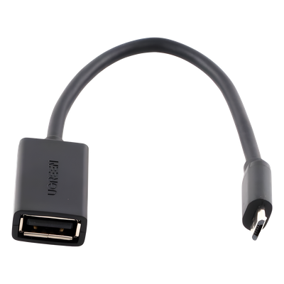 Adaptador OTG UGREEN Micro USB a USB-A | Samsung Galaxy S7 S6 Huawei Xiaomi Moto | Memoria USB Teclado Gamepad DAC | 480Mbps 10cm Plug & Play | SKU 10396