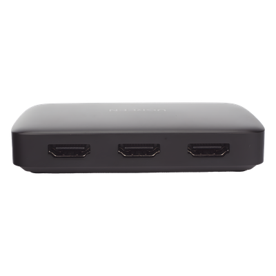 Conmutador HDMI (Switch) 4K@30Hz | 3 Entradas a 1 Salida | 3D | Transmisión Estable | Incluye Control Remoto | Receptor de Infrarrojos | Indicador LED | Chip Inteligente | Incluye Cable Micro USB para Alimentación.