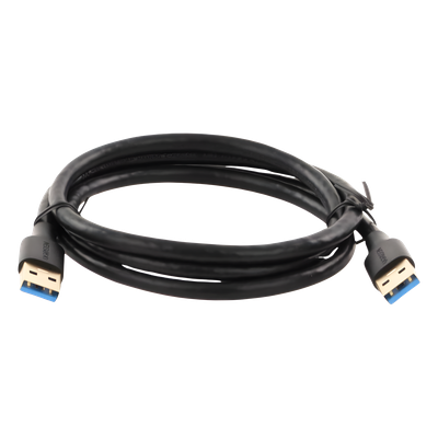 Cable USB-A 3.0 a  USB-A 3.0 / 1 Metro / Macho a Macho / Conector Niquelado / Núcleo de Cobre Estañado / Blindaje Múltiple / Velocidad 5Gbps / No Requiere Controlador / Compatible con USB2.0 Y USB 1.1