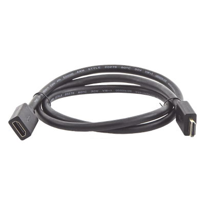 Cable Extensor HDMI de 1 Metro (3.28 Pies) / 4K@60Hz / 3D / HDR / Macho a Hembra / Núcleo de Cobre Estañado / Transmisión Estable