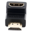 Adaptador HDMI de 90 Grados Macho a Hembra / Hacia Abajo / HDMI 2.0 4K@60Hz / Proporciona Flexibilidad Sin Doblar los Cables HDMI