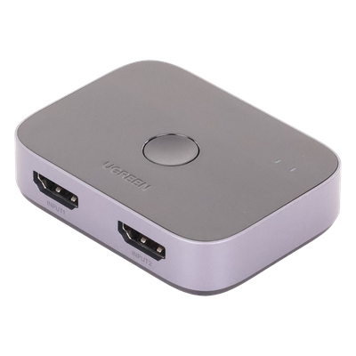 Switch HDMI 2.1 UGREEN 90385 | 2 Entradas → 1 Salida | 48Gbps | 8K@60Hz / 4K@120Hz / 1080p@240Hz | VRR | HDCP 2.3 | Dolby Vision | CEC | Audio 7.1 | PS5 + PC | SKU 90385