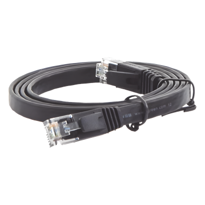 Cable Ethernet Cat6 Plano UGREEN 1m | 1Gbps | RJ45 Gold | Bajo Alfombra Puerta Canaleta | Router Switch NAS Gaming | CCA 26AWG 568B | SKU 50173