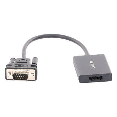 VGA Macho / Salida: HDMI Hembra / Resolución de 1080P@60Hz / Puerto Estéreo de 3.5 mm / Plug and Play, Sin Controlador / Longitud del Cable 15 cm (5.91 Pulgadas). / Incluye Cable de Alimentación USB / Incluye Cable de Audio de 3.5mm.