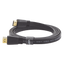 Cable HDMI 2.0 Plano de 1.5 Metros (4.92 Pies) / 4K@60Hz / HDR / 3D / HEC (Canal Ethernet HDMI) / ARC (Canal de Retorno de Audio / Color Profundo de 48 Bits / Audio de 32 Canales / HDCP / Audio Dolby True HD 7.1 / 18 Gbps / EstaÑado y Triple Blindaje / A