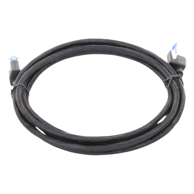 Cable Ethernet Cat8 CLASS F/FTP Redondo con Malla de Nylon 2 Metros (6.56 Pies)