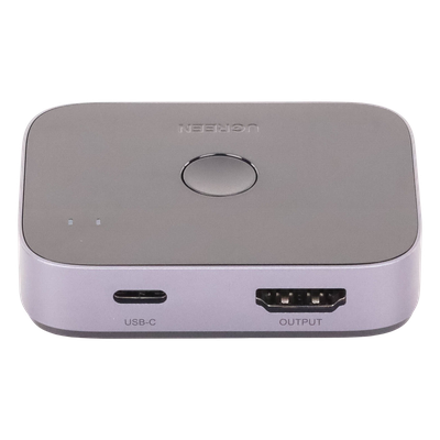 Switch HDMI 2.1 UGREEN 90385 | 2 Entradas → 1 Salida | 48Gbps | 8K@60Hz / 4K@120Hz / 1080p@240Hz | VRR | HDCP 2.3 | Dolby Vision | CEC | Audio 7.1 | PS5 + PC | SKU 90385