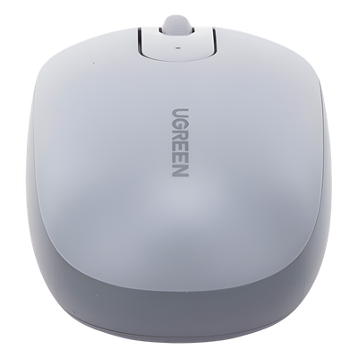Mouse Inalámbrico 2.4G 800/1200/1600/2400 DPI | Función de 3 botones | Alcance 10m | Silencioso |  Ergonómico | Anti-caída y Anti-interferencias | Batería Alcalina AA incluida  | Color Grey.