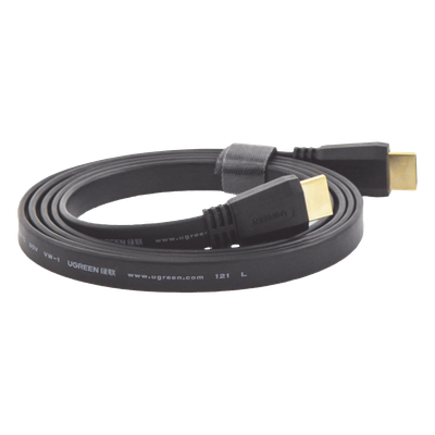 Cable HDMI 2.0 Plano de 1.5 Metros (4.92 Pies) / 4K@60Hz / HDR / 3D / HEC (Canal Ethernet HDMI) / ARC (Canal de Retorno de Audio / Color Profundo de 48 Bits / Audio de 32 Canales / HDCP / Audio Dolby True HD 7.1 / 18 Gbps / EstaÑado y Triple Blindaje / A