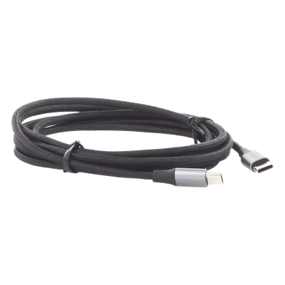 Cable USB-C a USB-C / 2 Metros (6.56 Pies) / 60W PD3.0 / 480 Mbps / Nylon Trenzado / Aluminio