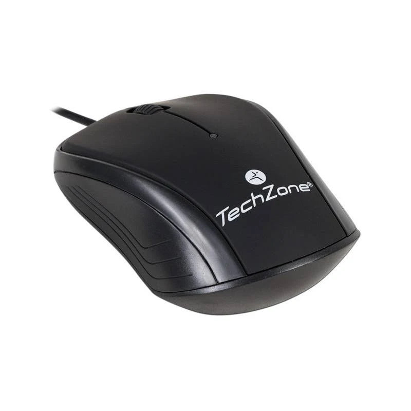 Kit teclado y mouse TZ19COMB01-LA Techzone, Negro