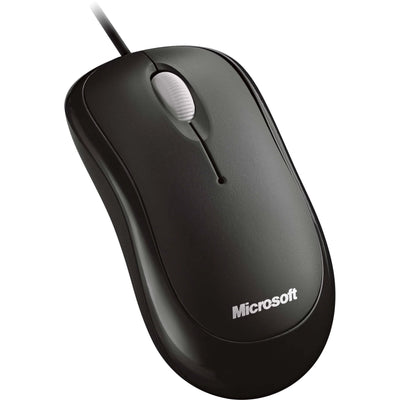 Mouse básico óptico P58-00061 Microsoft, Inalámbrico, Ambidiestro, Negro