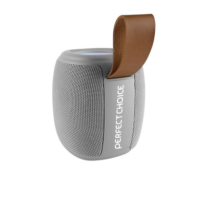 Bocina Bluetooth Inalámbrica Perfect Choice, Luz LED, Gris