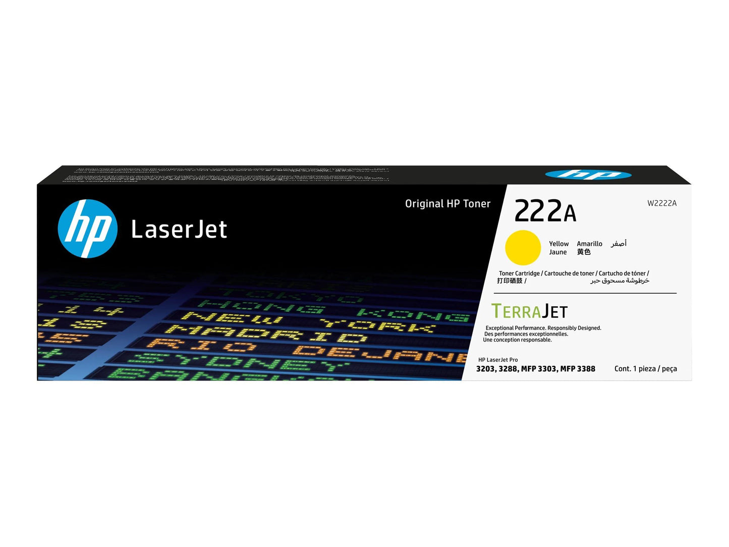 Tóner HP 222A Amarillo W2222A | Original para HP Color LaserJet Pro MFP M3303fdw